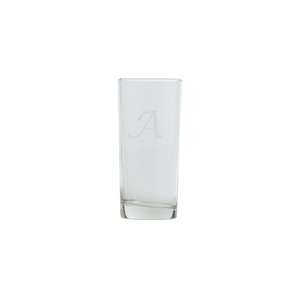 Script Monogram Highball Set of 4   A