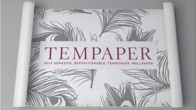 Tempaper Peonies Removable Wallpaper Dark Gray/Gold, 2 of 6, play video