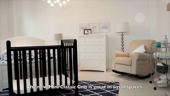 Delta Children Classic Mini Crib Convertible to Twin Bed, 2 of 9, play video