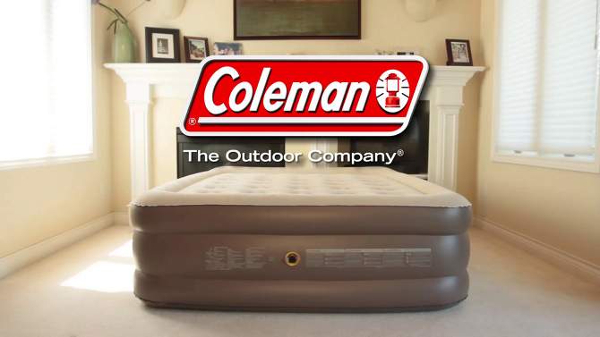 Coleman QuickBed Single High Air Mattress with Pump Twin - Gray, 2 of 10, play video