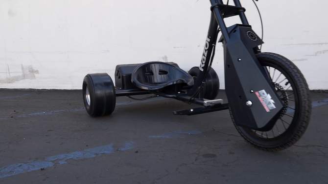 Razor DXT Electric Powered Drift Trike - Black, 2 of 9, play video
