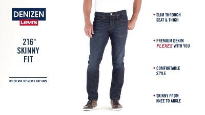 levis denizen 216 skinny fit mens