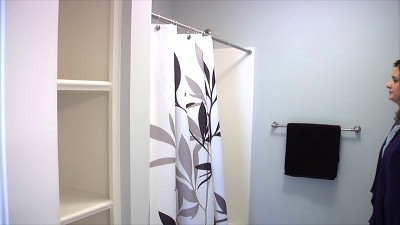 Cameo Straight Tension Shower Curtain Rod