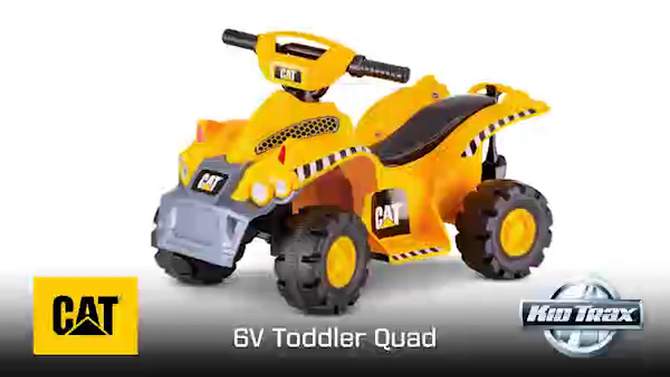 Kid Trax 6V CAT Toddler Quad Powered Ride-On - Yellow, 2 of 11, play video