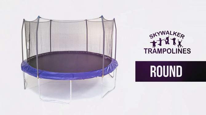 Skywalker Trampolines 12' Round Trampoline with Enclosure - Purple, 2 of 8, play video