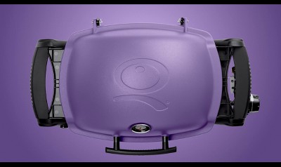 Weber Q 1200 Black Portable Propane Gas Grill with Side Burner