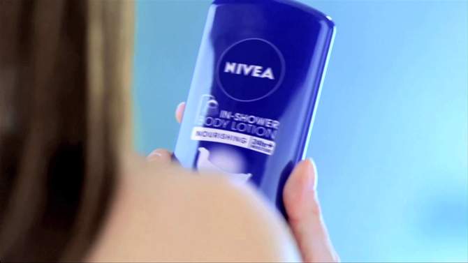 NIVEA Nourishing In Shower Body Lotion for Dry Skin Fresh - 13.5 fl oz, 2 of 9, play video