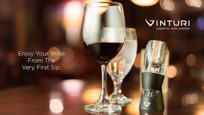 Aerateur de vin Vinturi Deluxe (contenu : Aérateur de vin + Tour