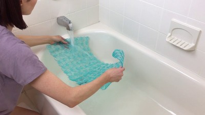 Small Cushion Bath Mat White - Room Essentials™ : Target