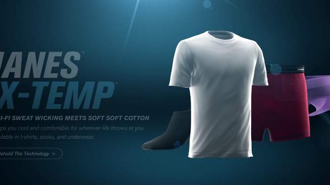 Hanes Premium Men's X-Temp Breathable No Show Socks 6pk - 6-12, 2 of 5, play video