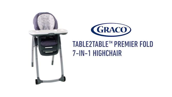 Graco Table2Table Premier Fold 7-in-1 High Chair, 2 of 12, play video