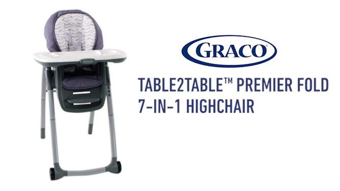 Graco Table2Table Premier Fold 7-in-1 High Chair, 2 of 12, play video