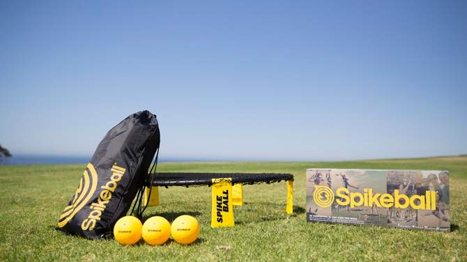 Spikeball Roundnet Combo Meal Set with 3 Balls and Backpack - Yellow/Black, 2 of 8, play video