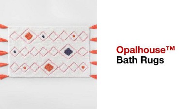 Striped Bath Rug White/black - Opalhouse™ : Target