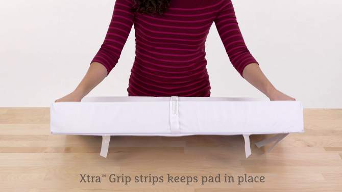 Munchkin Secure Grip Waterproof Diaper Changing Pad 16X31", 2 of 11, play video