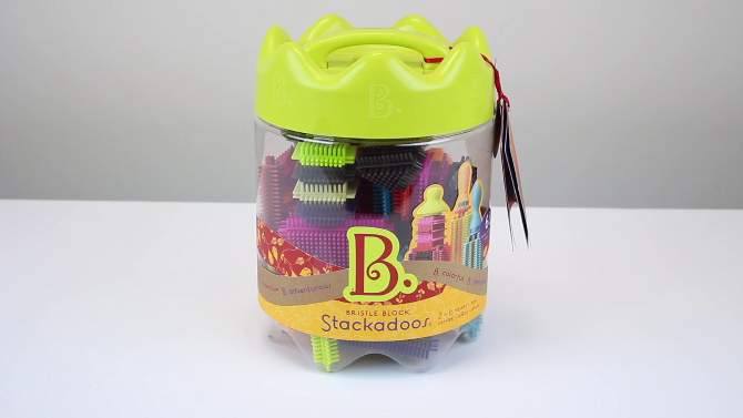 B. toys Educational Building Set - Bristle Block Stackadoos, 2 of 17, play video