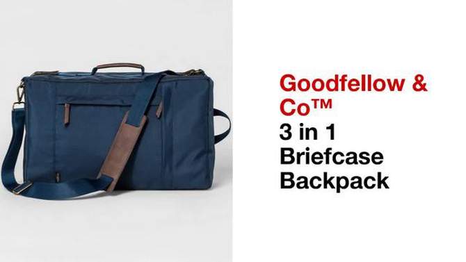 3 In 1 Briefcase Backpack - Goodfellow & Co&#8482; Navy, 2 of 6, play video