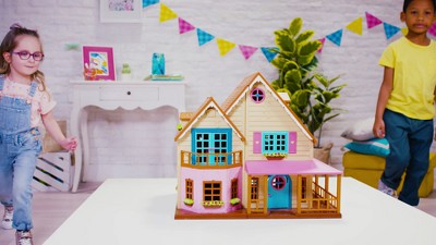 Play Li'l Woodzeez Toy House with Furniture 20pc - Honeysuckle Hillside Cottage, video 3 of 10 slides