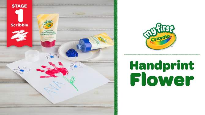 Crayola Stage 1 Washable Fingerpaint Kit, 2 of 9, play video