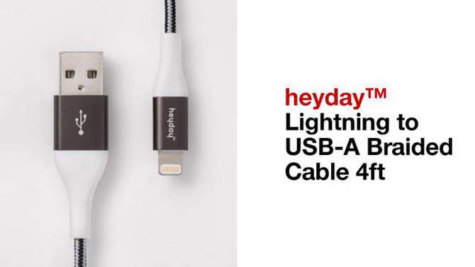Lightning to USB-A Braided Cable - heyday™, 2 of 10, play video