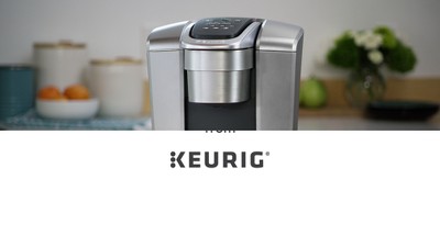 Keurig K Elite Single Serve K Cup Pod Coffee Maker Brushed Silver - Office  Depot