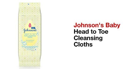 Johnson's top to toe sales wipes