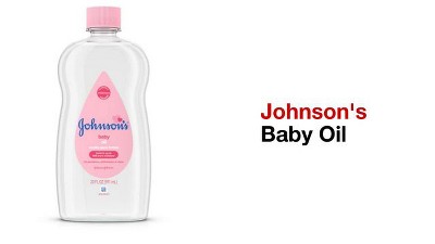 Johnson's Baby Oil, Mineral Oil, Baby Massage Oil, Original, 14 fl. oz 