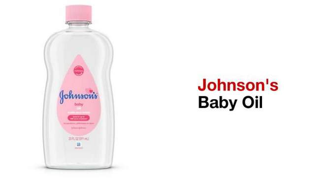 Johnson&#39;s Baby Body Pure Mineral Oil, Gentle &#38; Soothing Massage Oil for Dry Skin - Original Scent - 14 fl oz, 2 of 9, play video