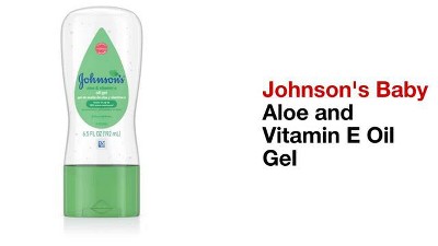 3 Pack Johnsons Aloe Vera Vitamin E Baby Oil Gel 6.50Oz Each