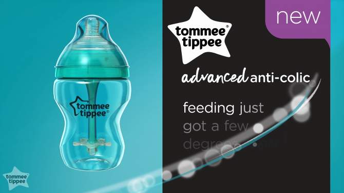 Tommee Tippee Advanced Anti-Colic Baby Bottle - Clear - 5oz/3pk, 2 of 12, play video