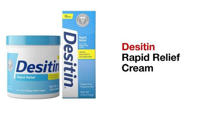 Desitin Rapid Relief Creamy Diaper Rash Ointment - 2oz, 2 of 9, play video
