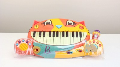 B-Toys - Piano infantil con micrófono Cat 4xAA