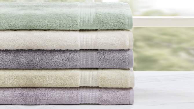 100% Organic Cotton 6pc Absorbent Ultra Soft Bath Towel Set, 2 of 14, play video