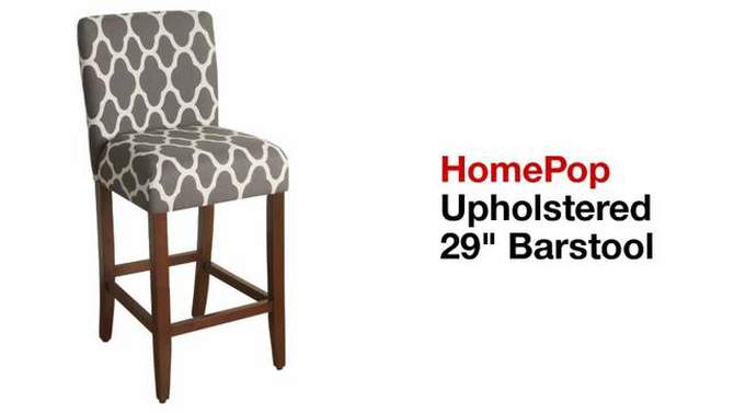 Upholstered 29" Barstool - HomePop, 2 of 8, play video