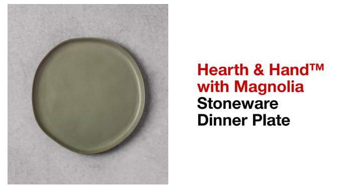 10" Stoneware Dinner Plate - Hearth & Hand™ with Magnolia, 5 of 12, play video