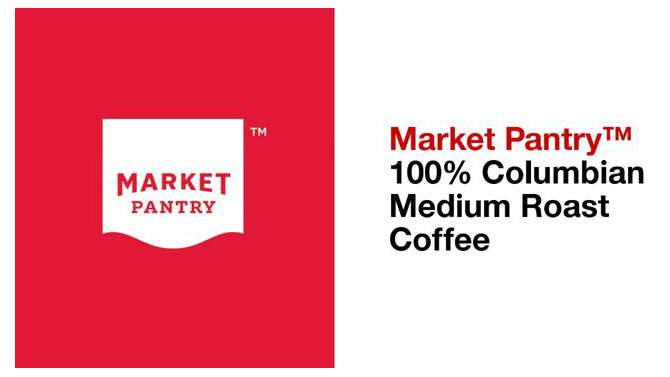  Colombian Medium Roast Coffee - Single Serve Pods - Market Pantry™, 2 of 5, play video