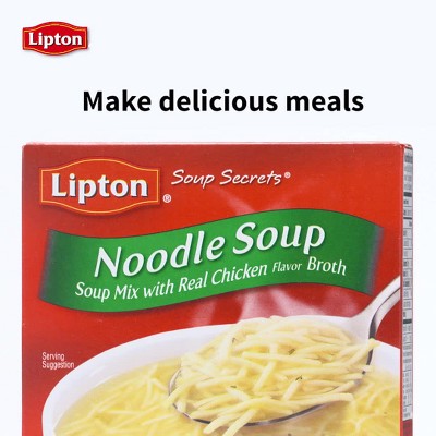 Lipton Soup Secrets Natural Kosher Chicken Flavor Noodle Soup Mix, 2 count,  4.87 oz