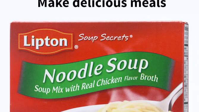 Lipton Soup Secrets Chicken Noodle Soup Mix - 4.2oz/2pk, 2 of 8, play video