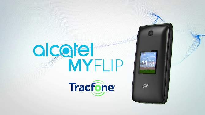 Tracfone Prepaid Alcatel Myflip (4GB) Flip Phone - Gray, 2 of 13, play video