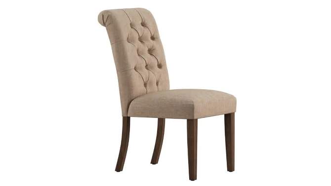 Set of 2 Gramercy Button Tufted Dining Chair Wood - Inspire Q, 2 of 14, play video
