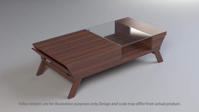 Kathryne Modern Flip Down Cabinet Coffee Table - HOMES: Inside + Out, 2 of 14, play video