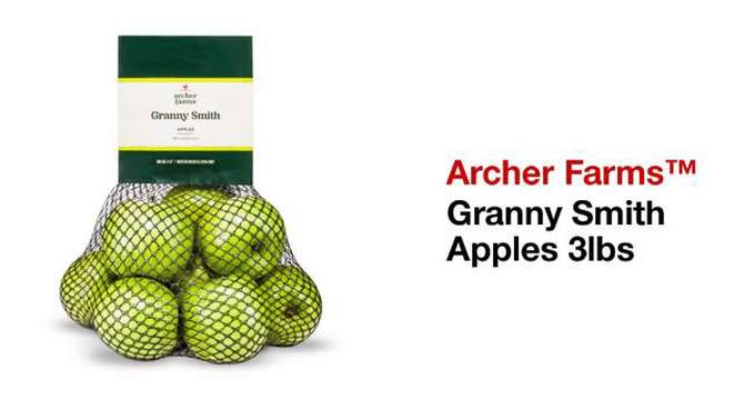 Granny Smith Apples - 3lb Bag, 2 of 4, play video
