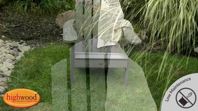 Classic Westport White Adirondack Chair Set with Arms