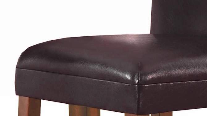 24" Faux Leather Luxury Counter Height Barstool - HomePop, 2 of 14, play video