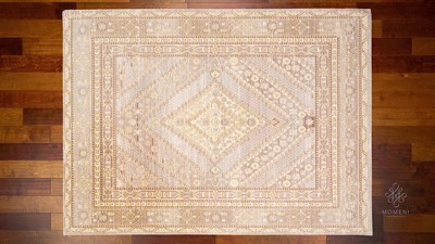 Elegant Pastel Pink Braided Synthetic Rectangular Rug