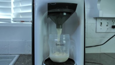 Baby Brezza New and Improved Formula Pro Advanced Formula Dispenser Machine  - Automatically Mix a Warm Formula Bottle Instantly - Easily Make Bottle