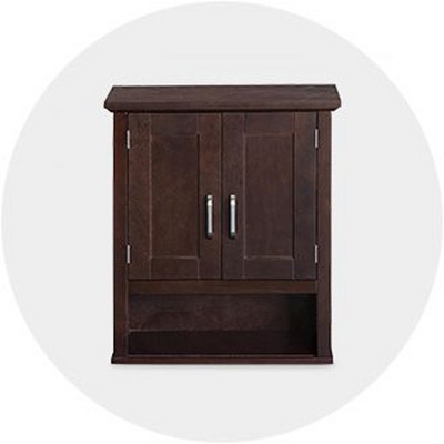 Home Bathroom Toilet Furniture Cabinet Wood Shelf Cupboard Narrow Storage Drawer 