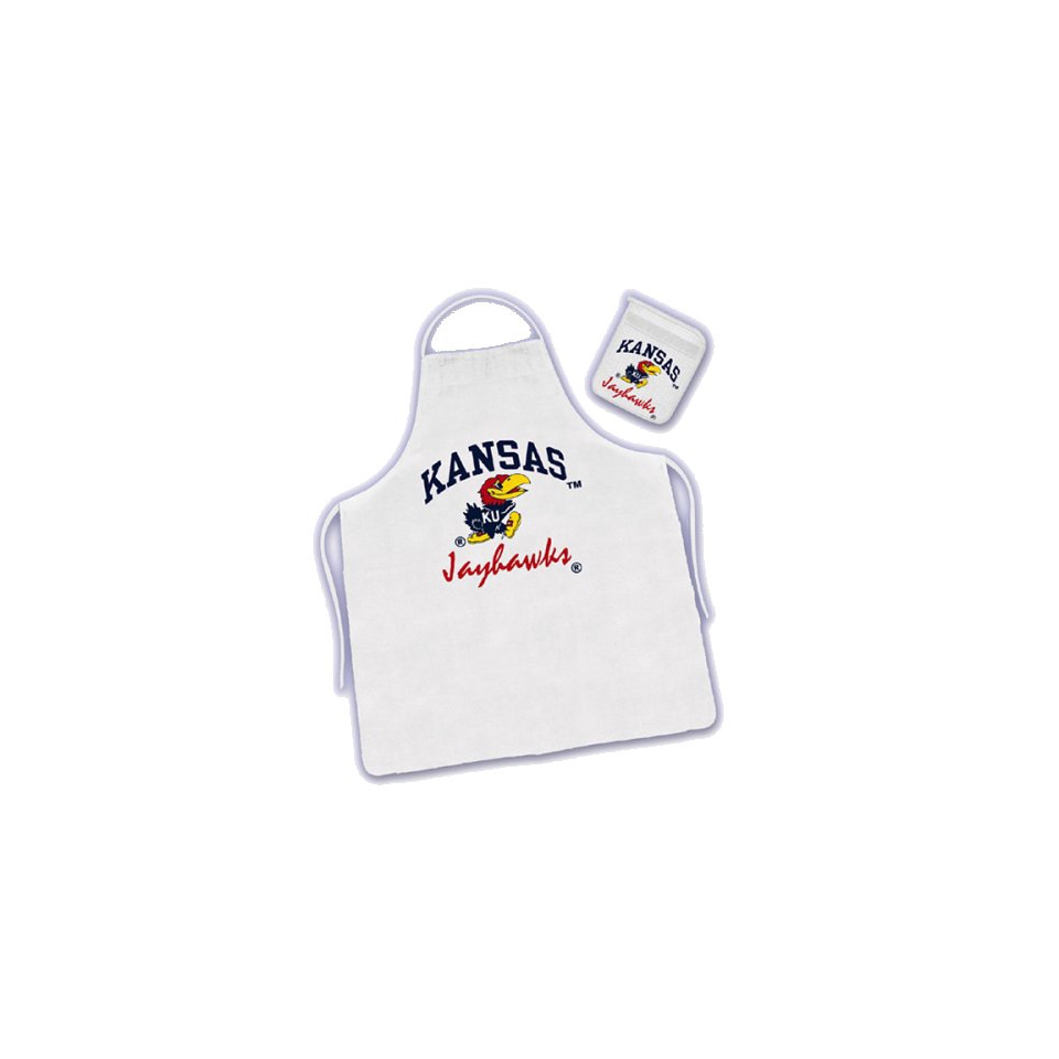 Kansas University Apron & Mitt Set