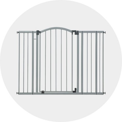 pressure mounted baby gate for stairs