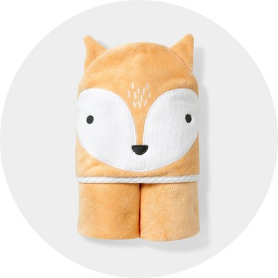 hooded baby towel and washcloth